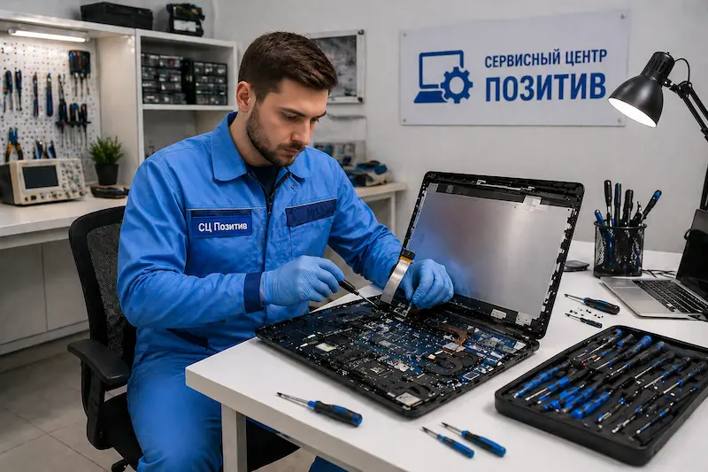 Замена шлейфа матрицы ноутбука в Зеленограде