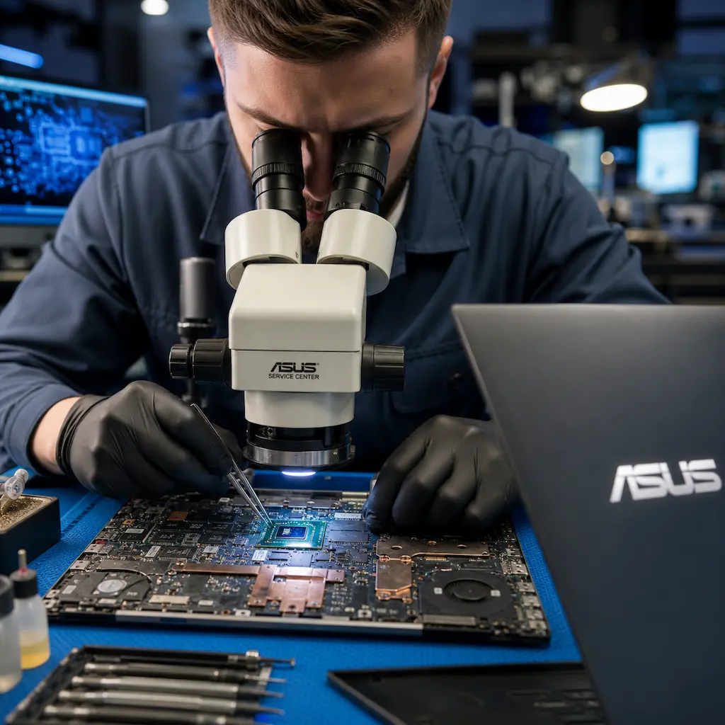 Замена видеокарты ноутбука Asus в Зеленограде
