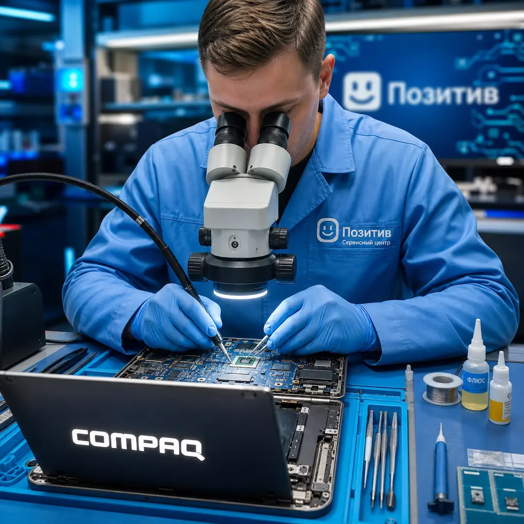 Замена видеокарты ноутбука Compaq в Зеленограде