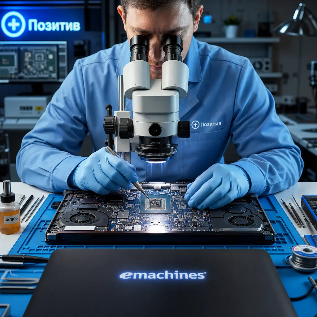 Замена видеокарты ноутбука Emachines в Зеленограде