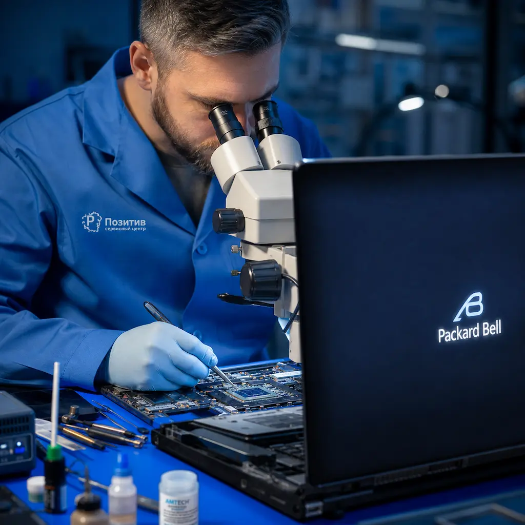 Замена видеокарты ноутбука Packard Bell в Зеленограде