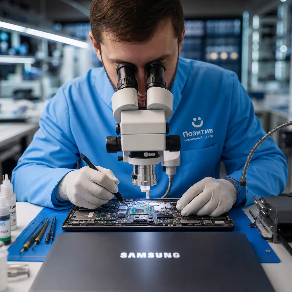 Замена видеокарты ноутбука Samsung в Зеленограде