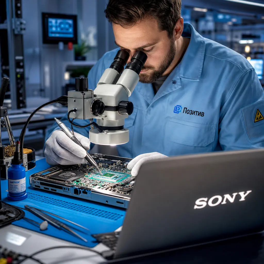 Замена видеокарты ноутбука Sony в Зеленограде