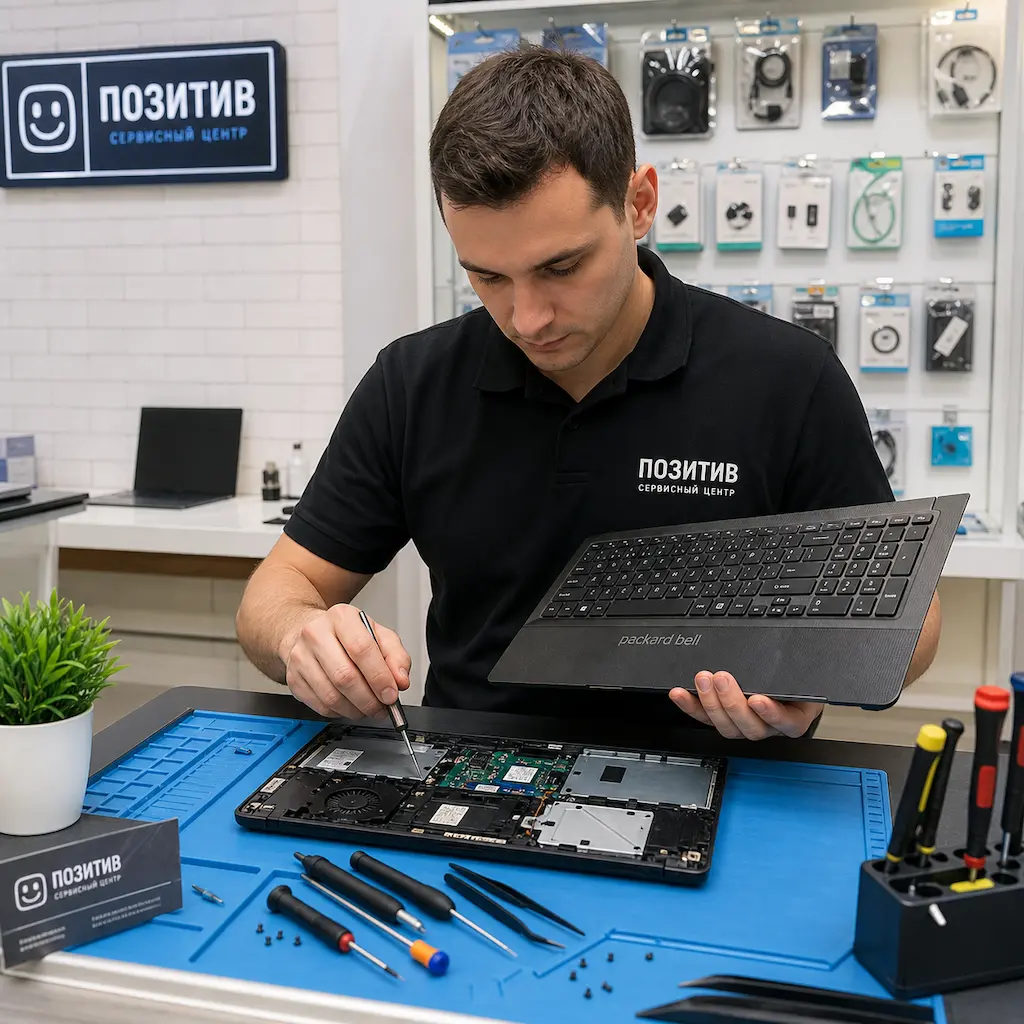 заменить клавиатуру на ноутбуке Packard Bell в Зеленограде