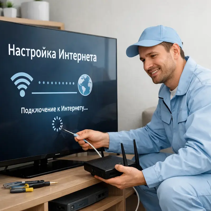 Настройка интернета на ТВ в Зеленограде
