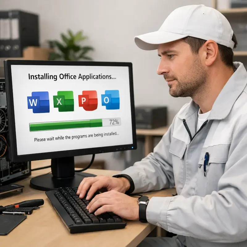установка офисных программ на компьютер в Зеленограде