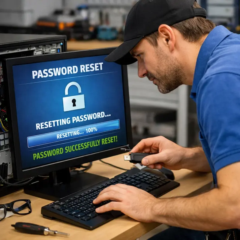 Сброс пароля от компьютера в Зеленограде