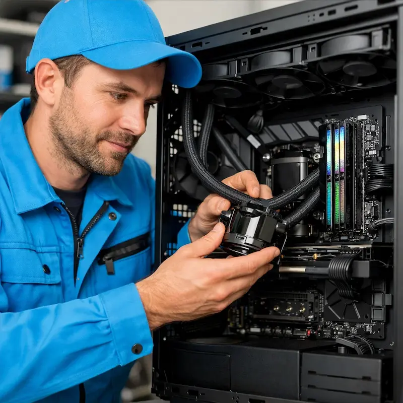 Установка СЖО на ПК в Зеленограде