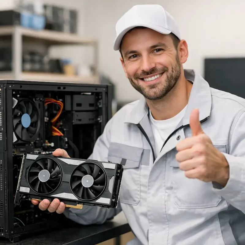 установка видеокарты на ПК в Зеленограде