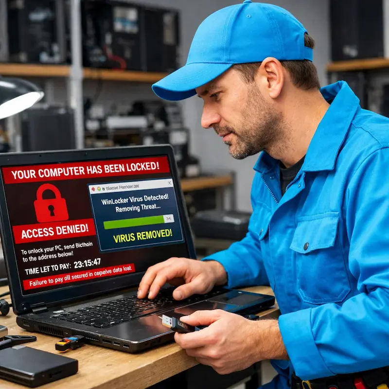 Поможем разблокировать компьютер и ноутбук в Зеленограде